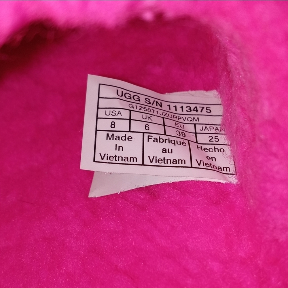💗UGG💗 - Fluffita Hot Pink Flatform Slipper - Picture 4 of 12